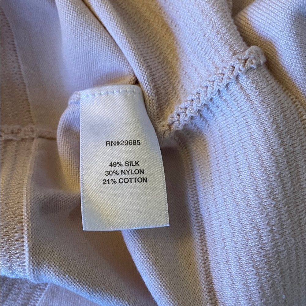 Pendleton Cream Ribbed Knit Top - image 5